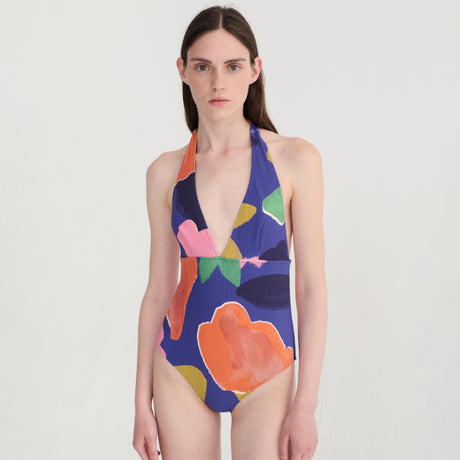 Bobo Choses Woman - Blooming Colour pattern V-neck swimsuit | Scout & Co