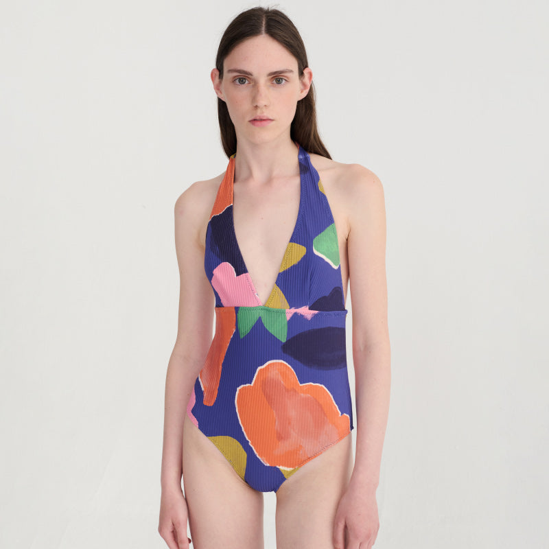 Bobo Choses Woman - Blooming Colour pattern V-neck swimsuit | Scout & Co