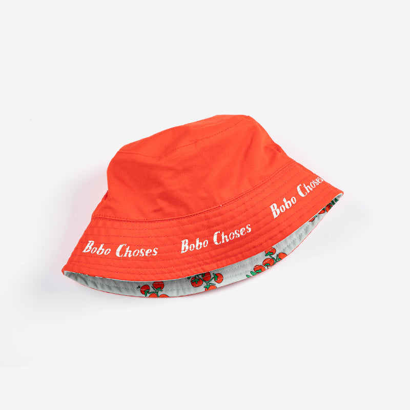 Bobo Choses - Juicy Tomatoes all-over reversible hat - baby | Scout & Co