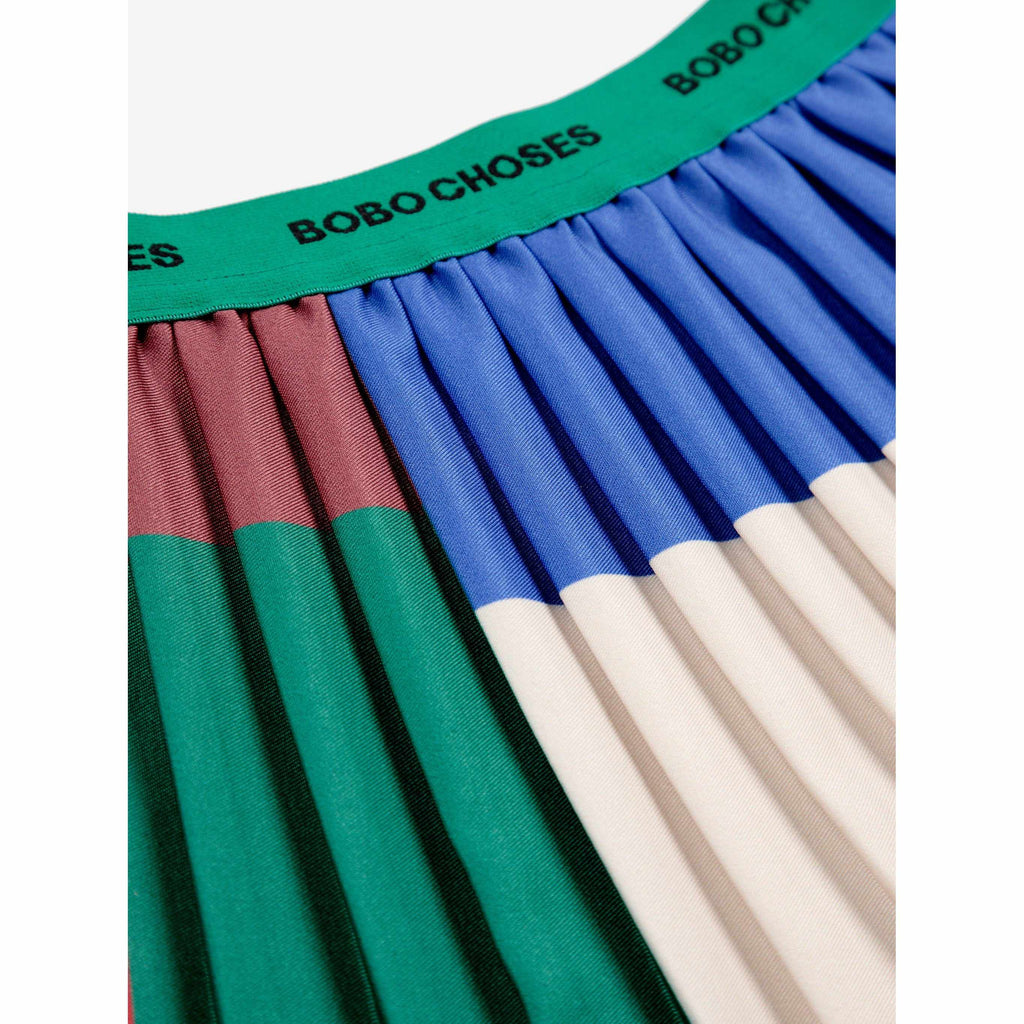 Bobo Choses - Colour Block pleated woven skirt | Scout & Co