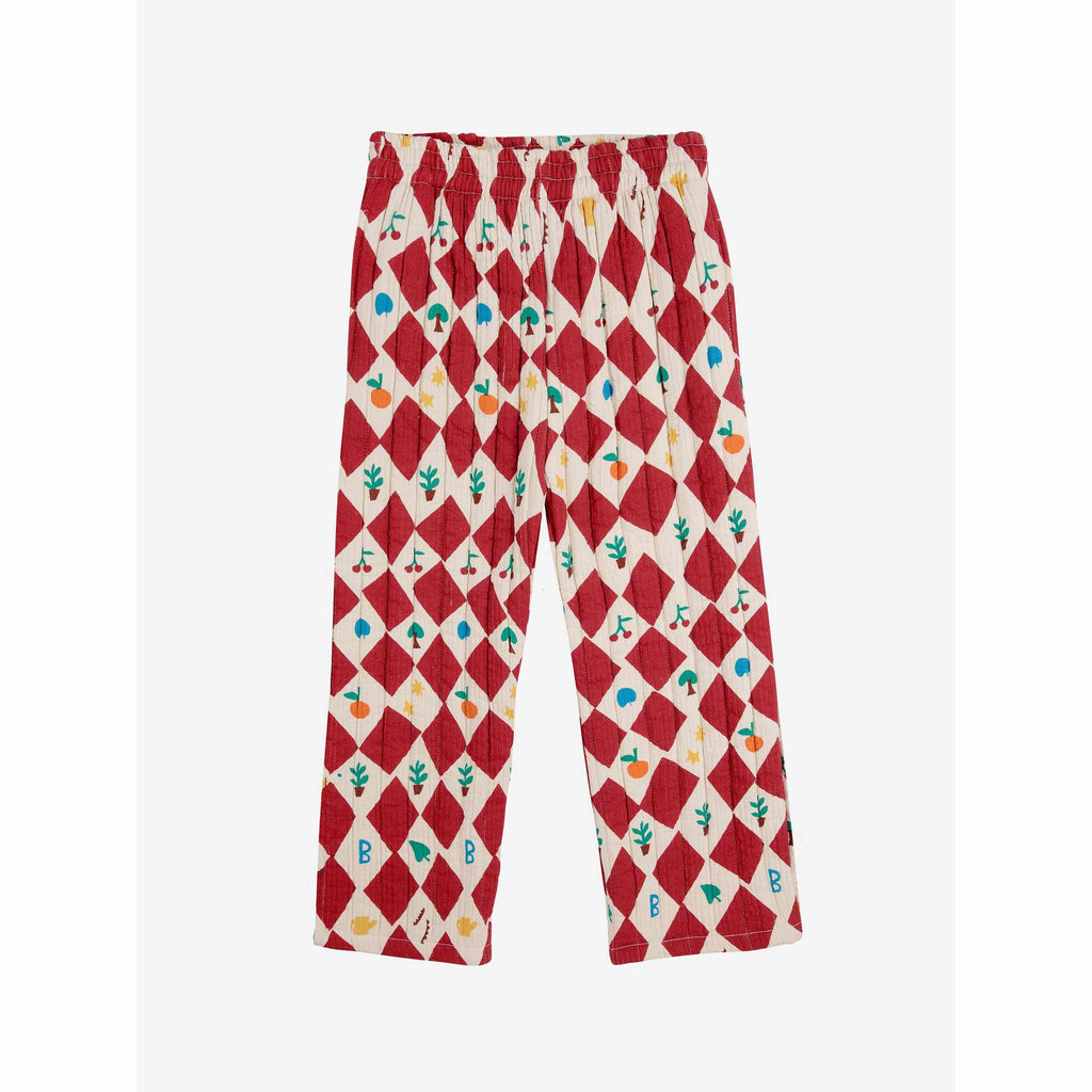 Bobo Choses - Harlequins all-over quilted pants | Scout & Co