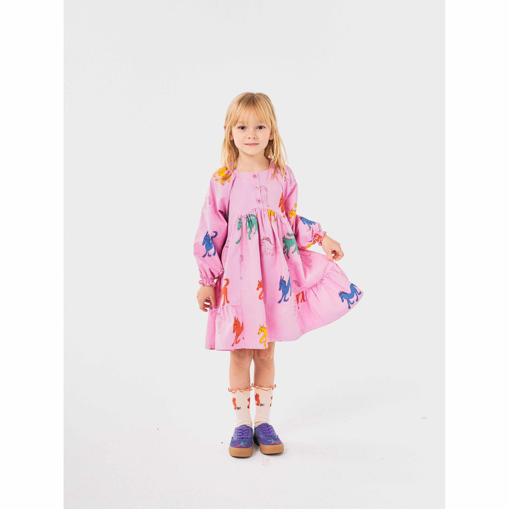 Bobo Choses - Wonder Horse all-over woven dress | Scout & Co