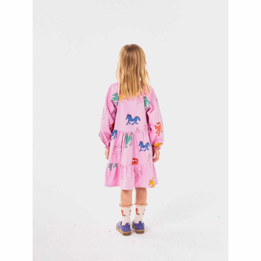 Bobo Choses - Wonder Horse all-over woven dress | Scout & Co