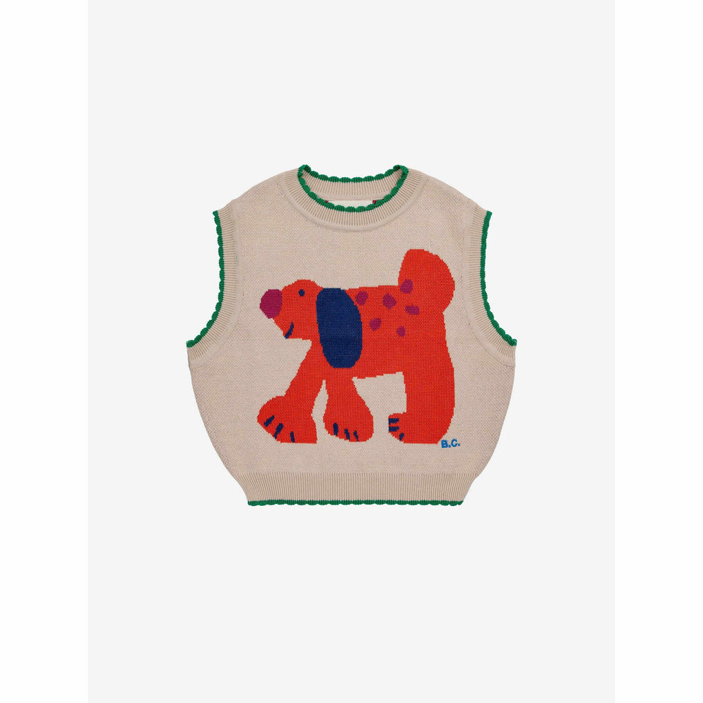 Bobo Choses - Fairy Dog jacquard knit vest | Scout & Co
