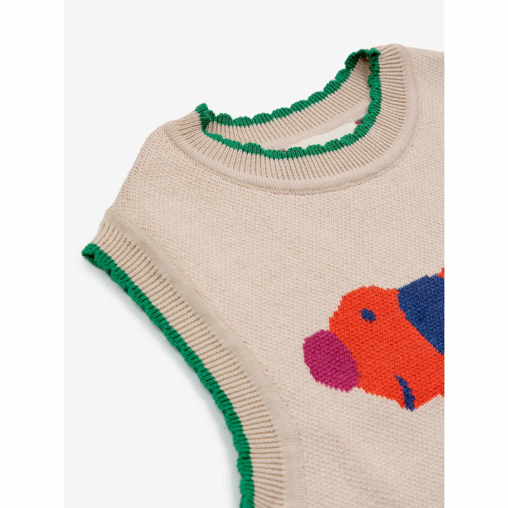 Bobo Choses - Fairy Dog jacquard knit vest | Scout & Co