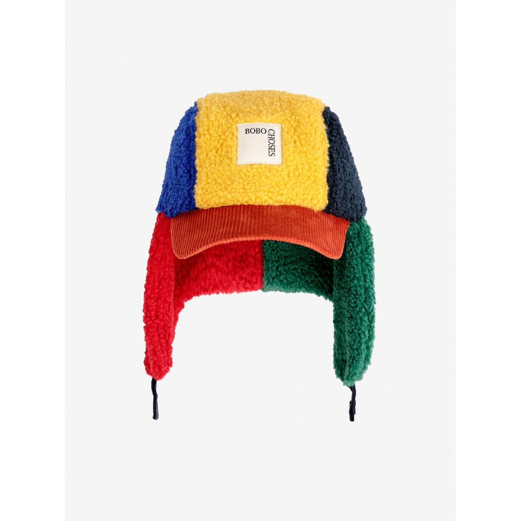 Bobo Choses - Colour Block sheepskin chapka hat | Scout & Co