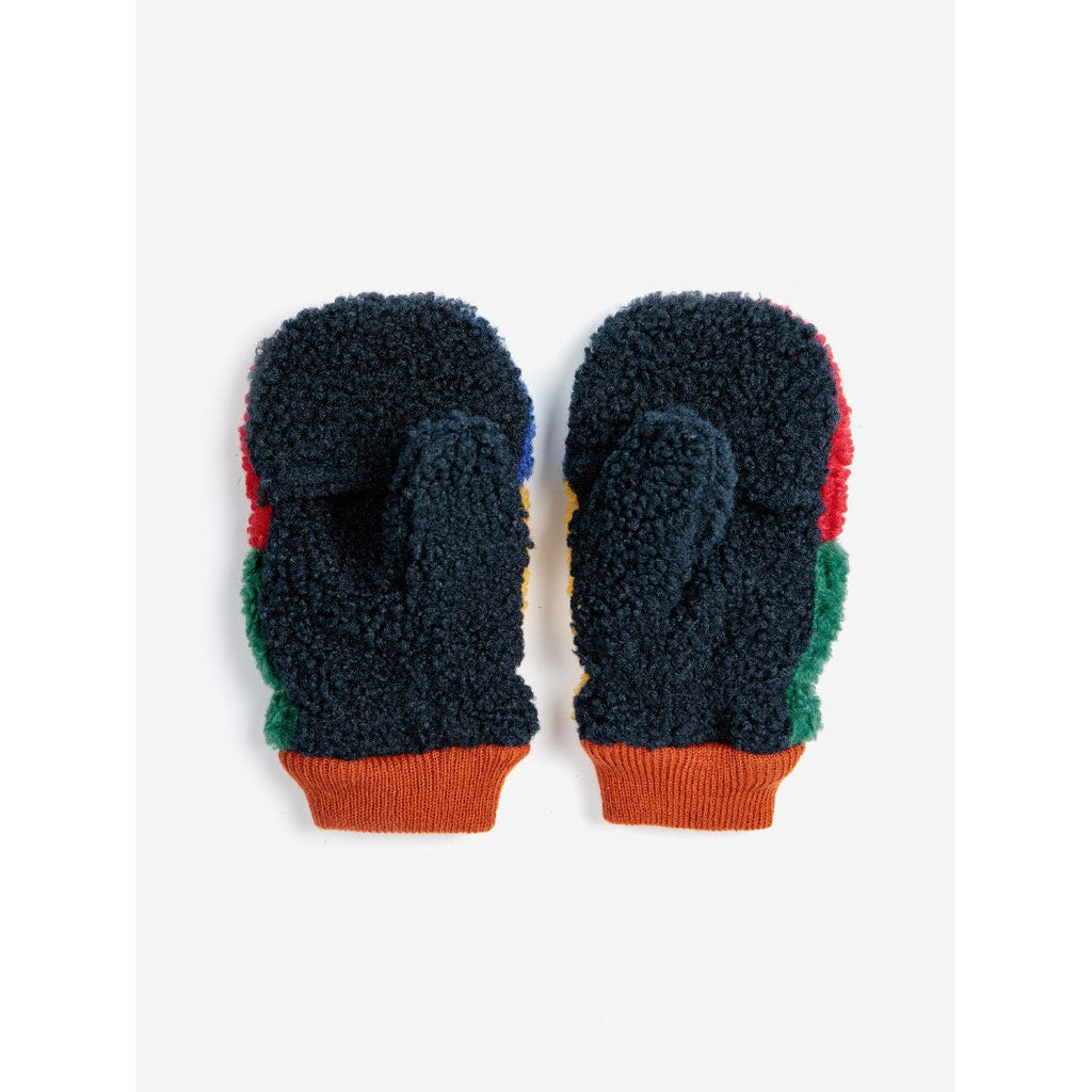 Bobo Choses - Colour Block sheepskin mittens | Scout & Co