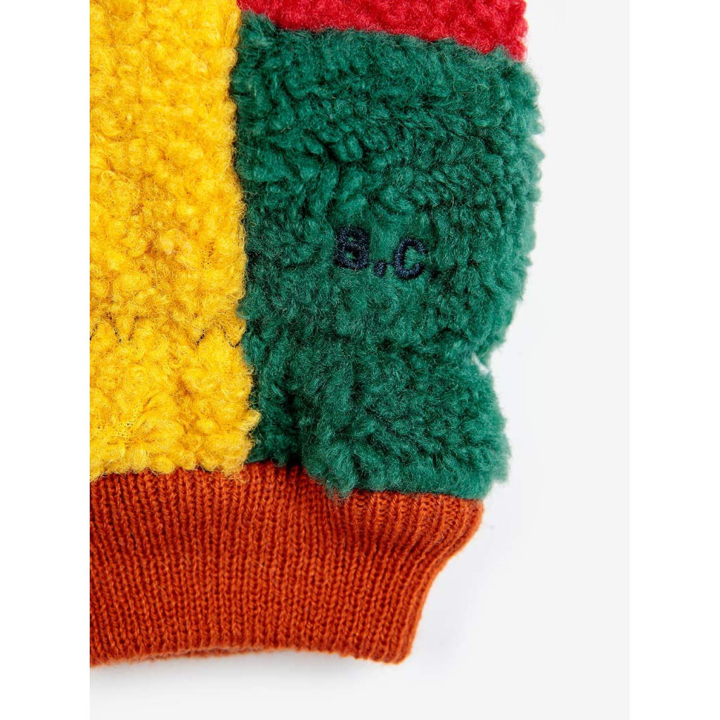 Bobo Choses - Colour Block sheepskin mittens | Scout & Co