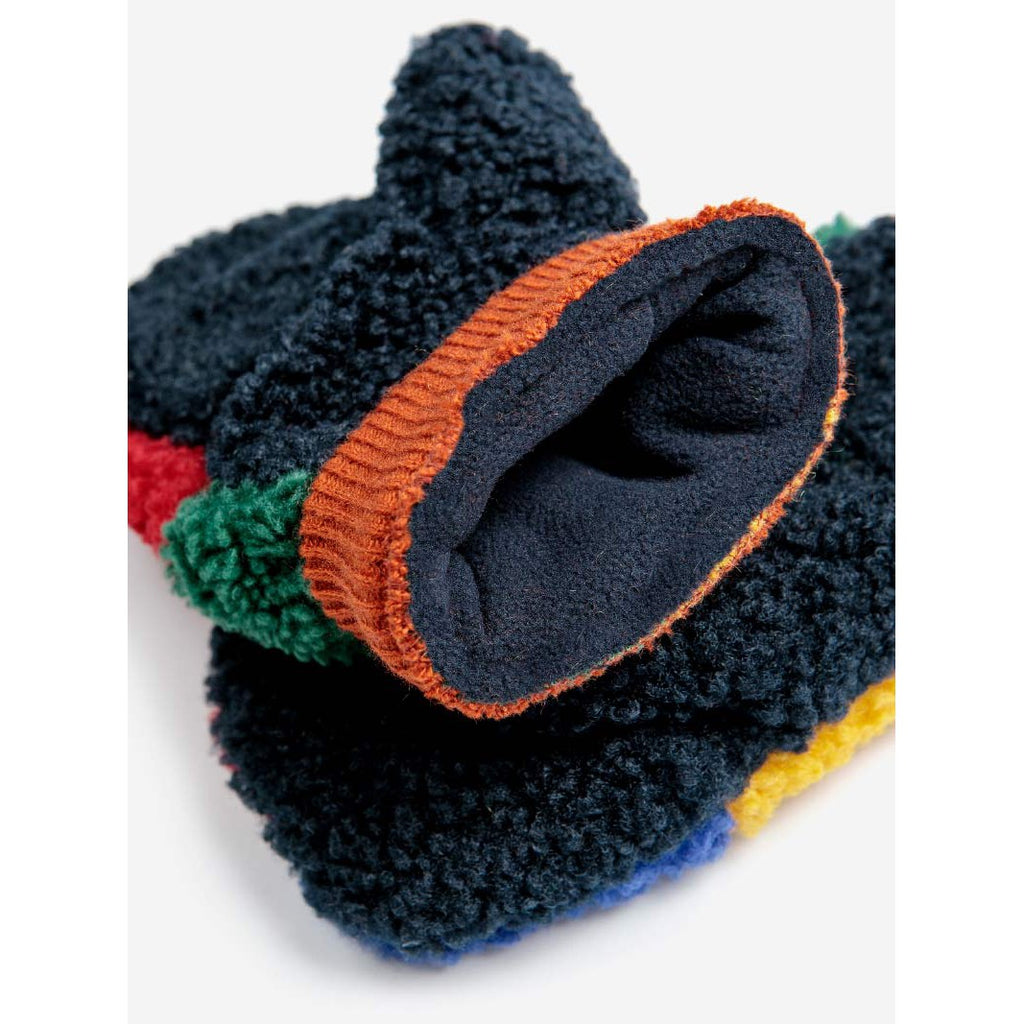 Bobo Choses - Colour Block sheepskin mittens | Scout & Co