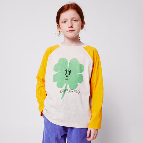 Bobo Choses - Lucky Clover raglan sleeves T-shirt | Scout & Co