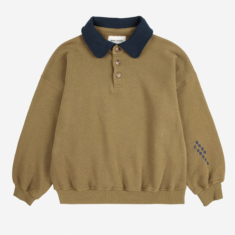 Bobo Choses - Polo sweatshirt - brown | Scout & Co