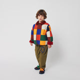 Bobo Choses - Multicolour Tiles reversible sheepskin jacket | Scout & Co