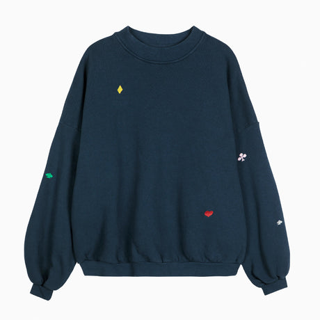 Bobo Choses Woman - Navy relaxed sweatshirt | Scout & Co