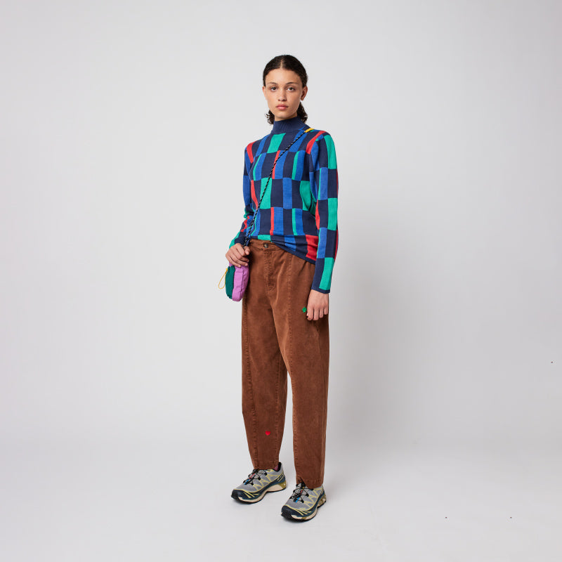 Bobo Choses Woman - Geometric jacquard turtleneck jumper | Scout & Co