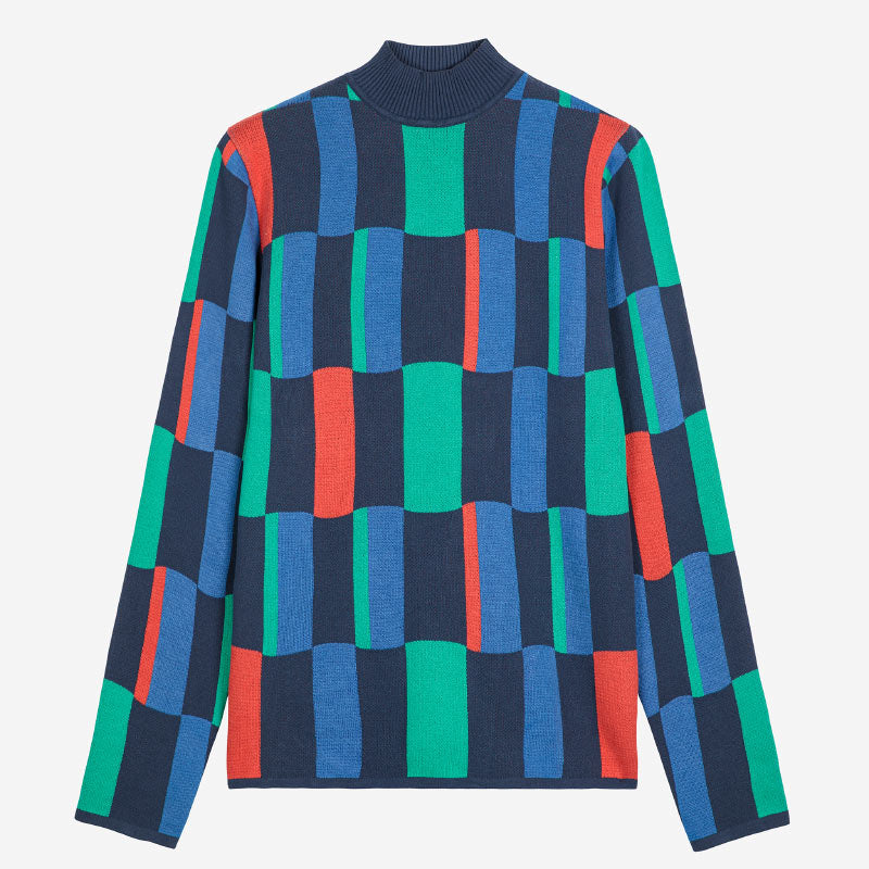 Bobo Choses Woman - Geometric jacquard turtleneck jumper | Scout & Co