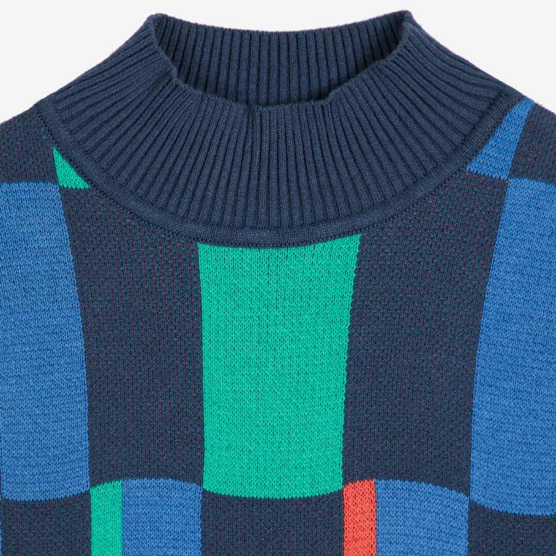 Bobo Choses Woman - Geometric jacquard turtleneck jumper | Scout & Co