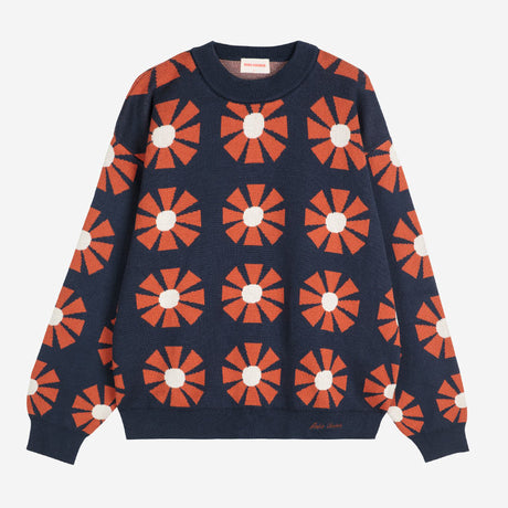Bobo Choses Woman - Flower jacquard relaxed jumper | Scout & Co