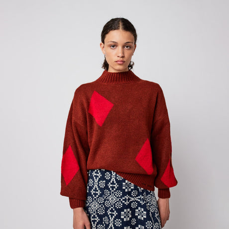 Bobo Choses Woman - Diamond card turtleneck jumper | Scout & Co