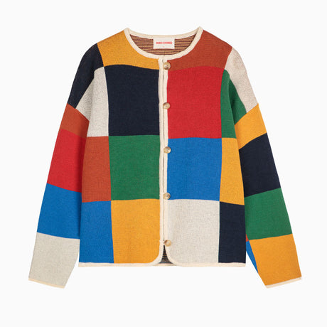 Bobo Choses Woman - Multicolour Check buttoned cardigan | Scout & Co