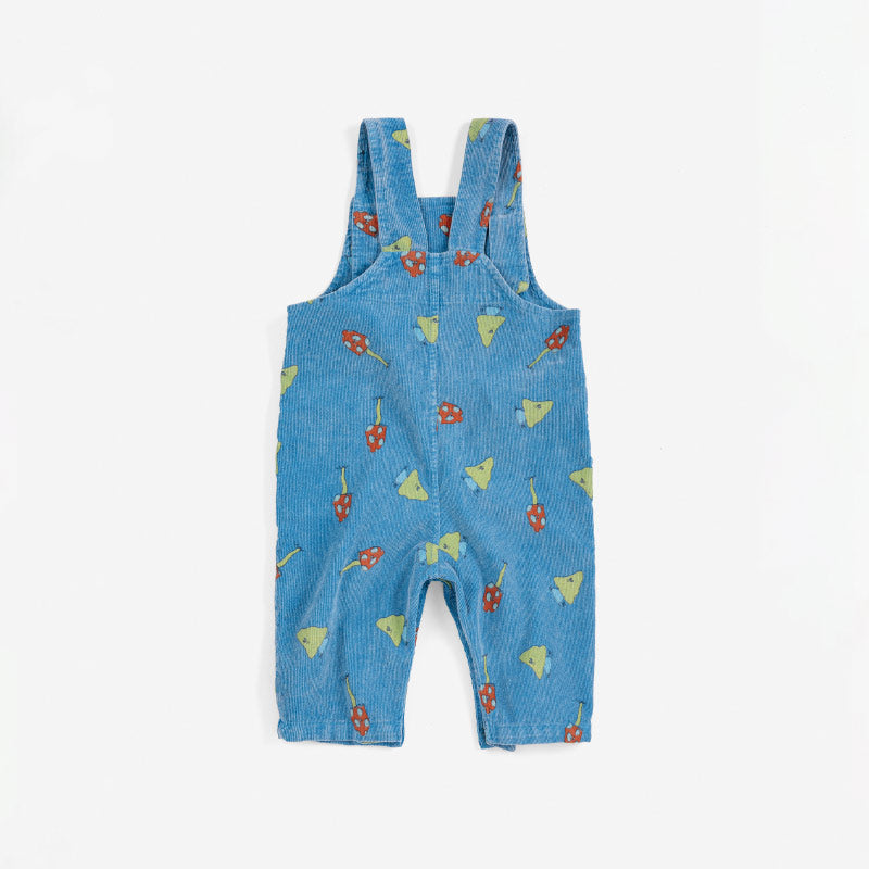 Bobo Choses - Mush Monster Duo all-over corduroy overalls - baby | Scout & Co