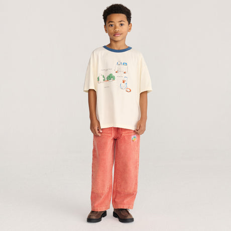 Bobo Choses - Taxi Saurus Tag twill pants | Scout & Co