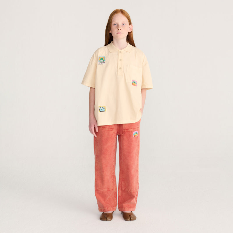 Bobo Choses - Taxi Saurus Tag twill pants | Scout & Co