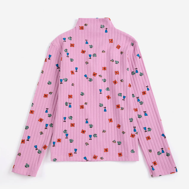 Bobo Choses - Blossom all-over turtleneck top | Scout & Co