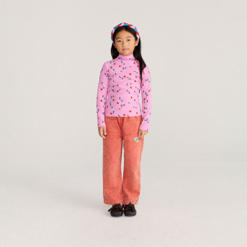 Bobo Choses - Blossom all-over turtleneck top | Scout & Co