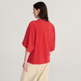 Bobo Choses Woman - Monster Mug embroidery relaxed T-shirt - red | Scout & Co