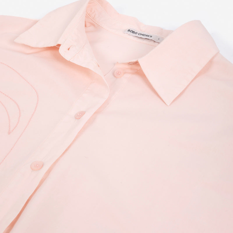 Bobo Choses Woman - Plant Seal embroidery poplin shirt | Scout & Co