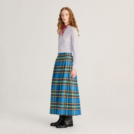 Bobo Choses Woman - Tartan flannel pleated skirt | Scout & Co