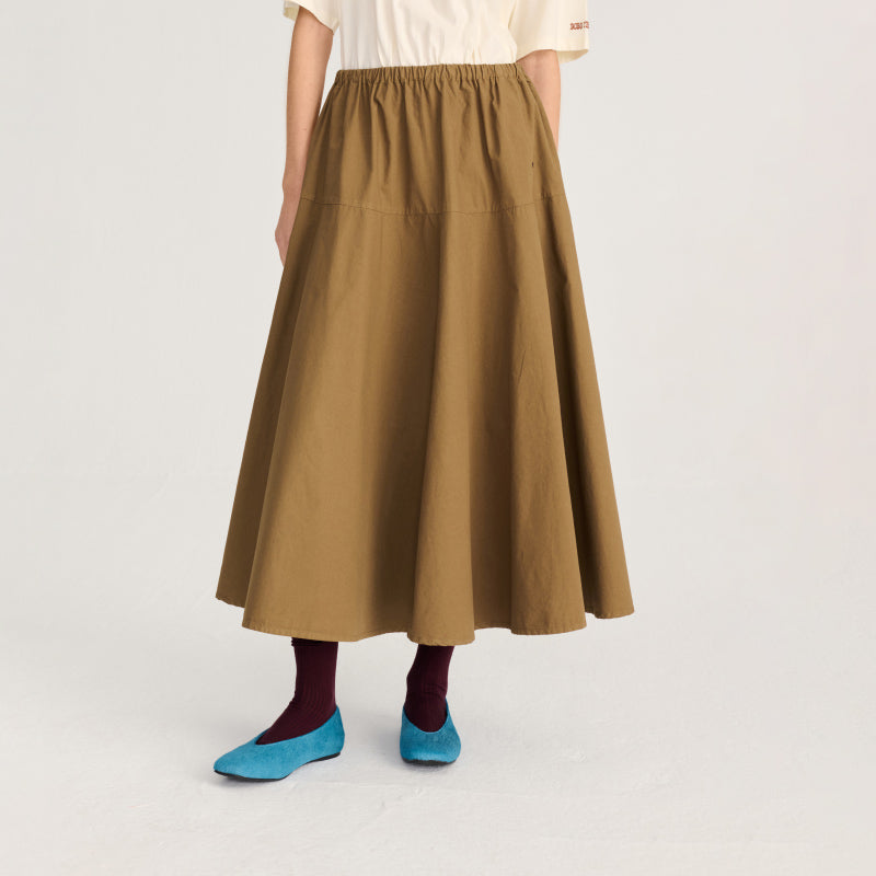 Bobo Choses Woman - Paper touch evase skirt – khaki | Scout & Co