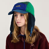 Bobo Choses - Colour Block sheepskin chapka hat - blue | Scout & Co