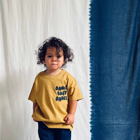 Young Double x Scout & Co exclusive - Dance Baby Dance T-shirt - Mustard | Scout & Co