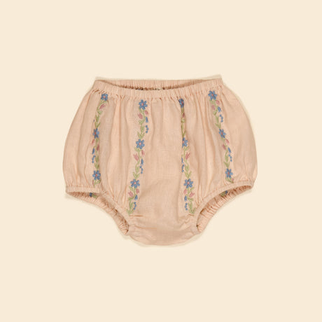 Apolina - Baby Lula embroidered bloomers - Blush | Scout & Co
