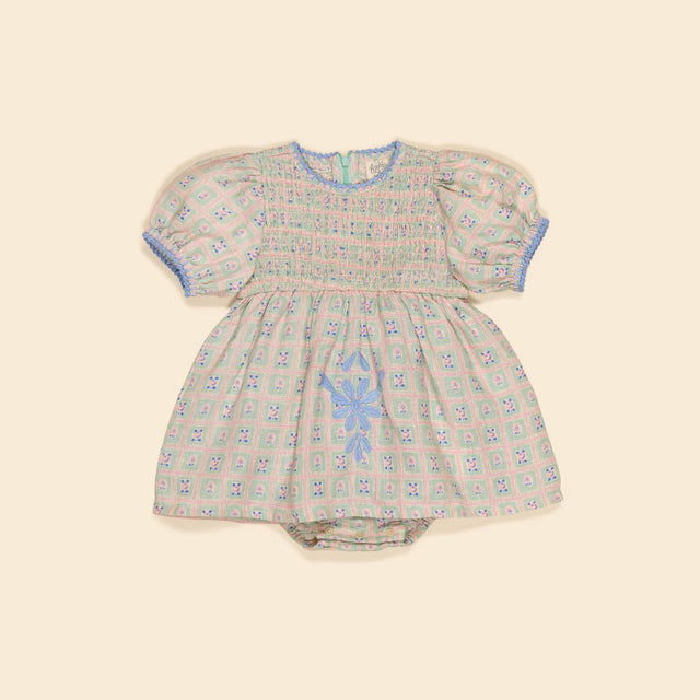 Apolina - Baby Noemie dress - Rosepanel Mint | Scout & Co