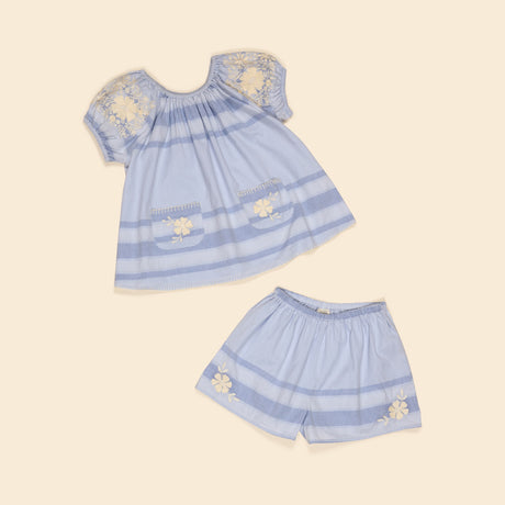 Apolina - Barbara top and shorts set - Summerhouse Stripe | Scout & Co
