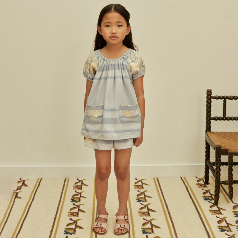 Apolina - Barbara top and shorts set - Summerhouse Stripe | Scout & Co