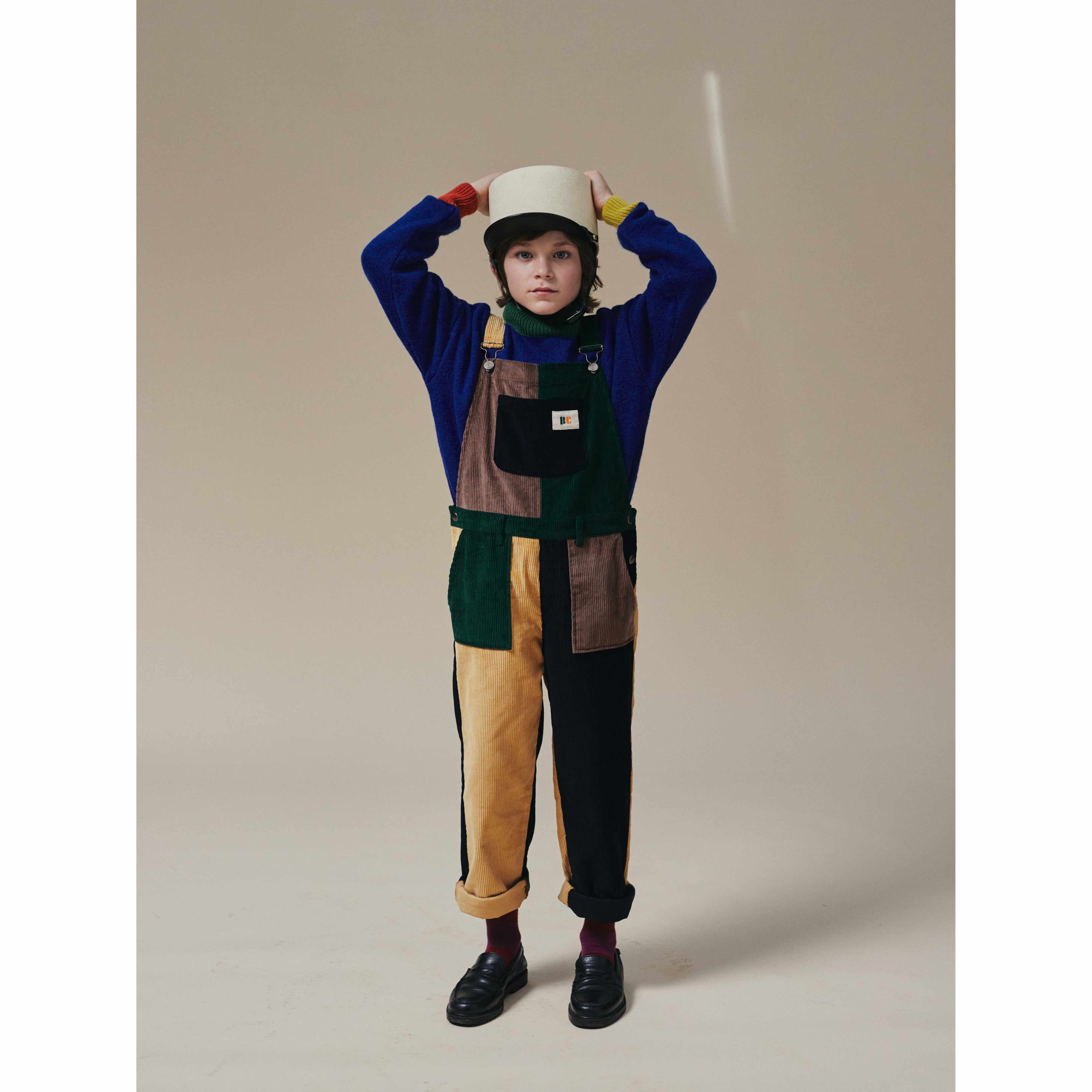 Bobo Choses Colour Block Corduroy Dungarees - AW23 UK | Scout & Co