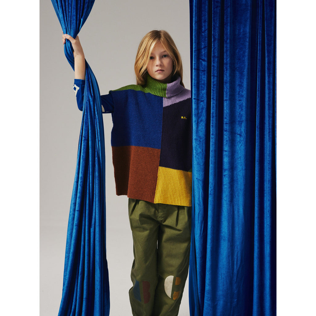 Bobo Choses - Multicolour intarsia cotton knit vest | Scout & Co