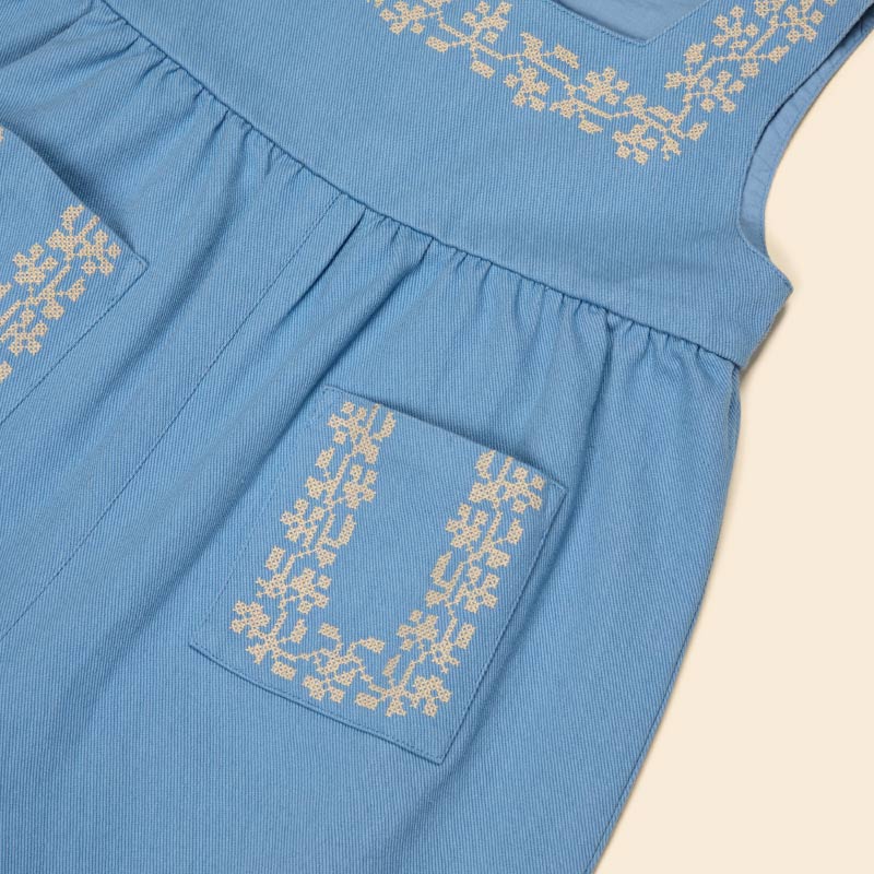 Apolina - Bella denim dungarees - Book Blue | Scout & Co