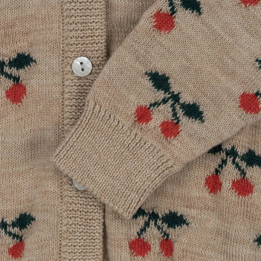Konges Sløjd - Belou merino knit cardigan - Cherry | Scout & Co