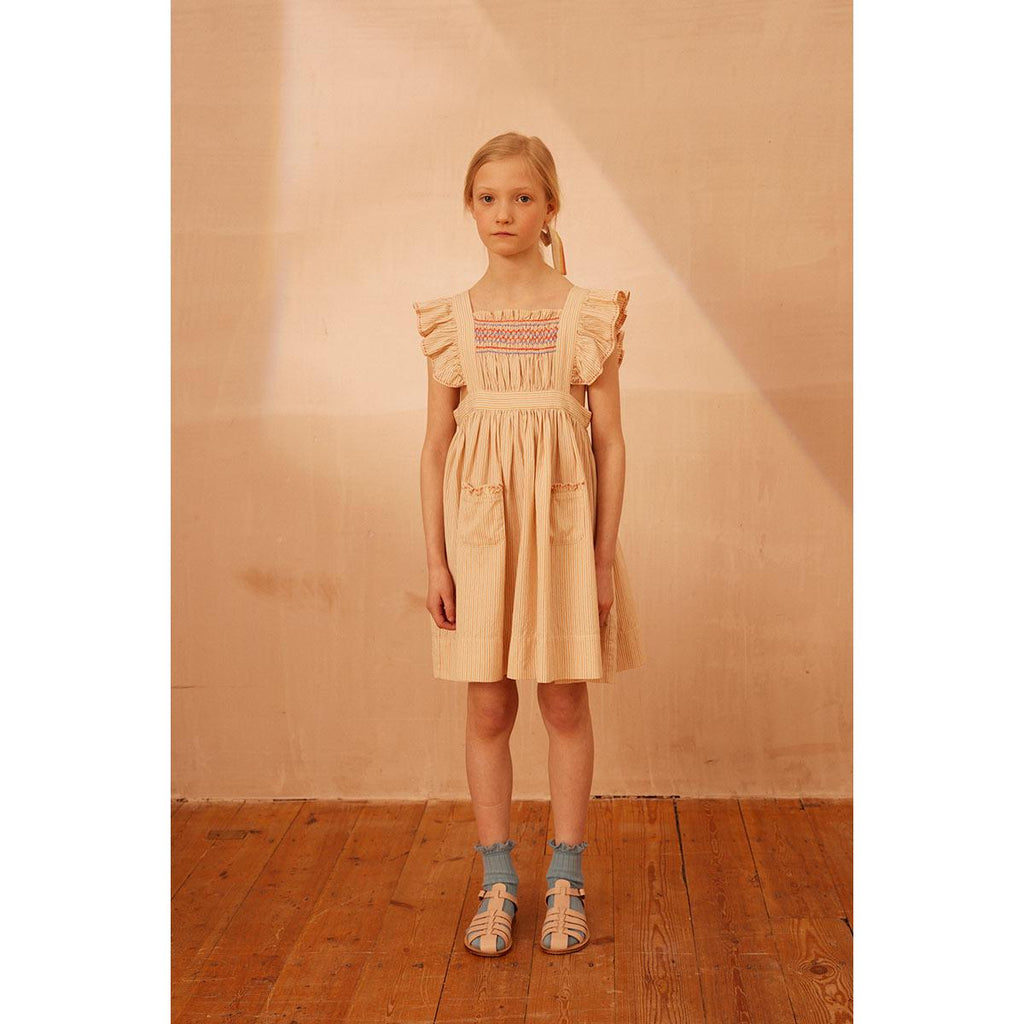 Apolina - Bessie pinafore dress - Cazan Stripe | Scout & Co