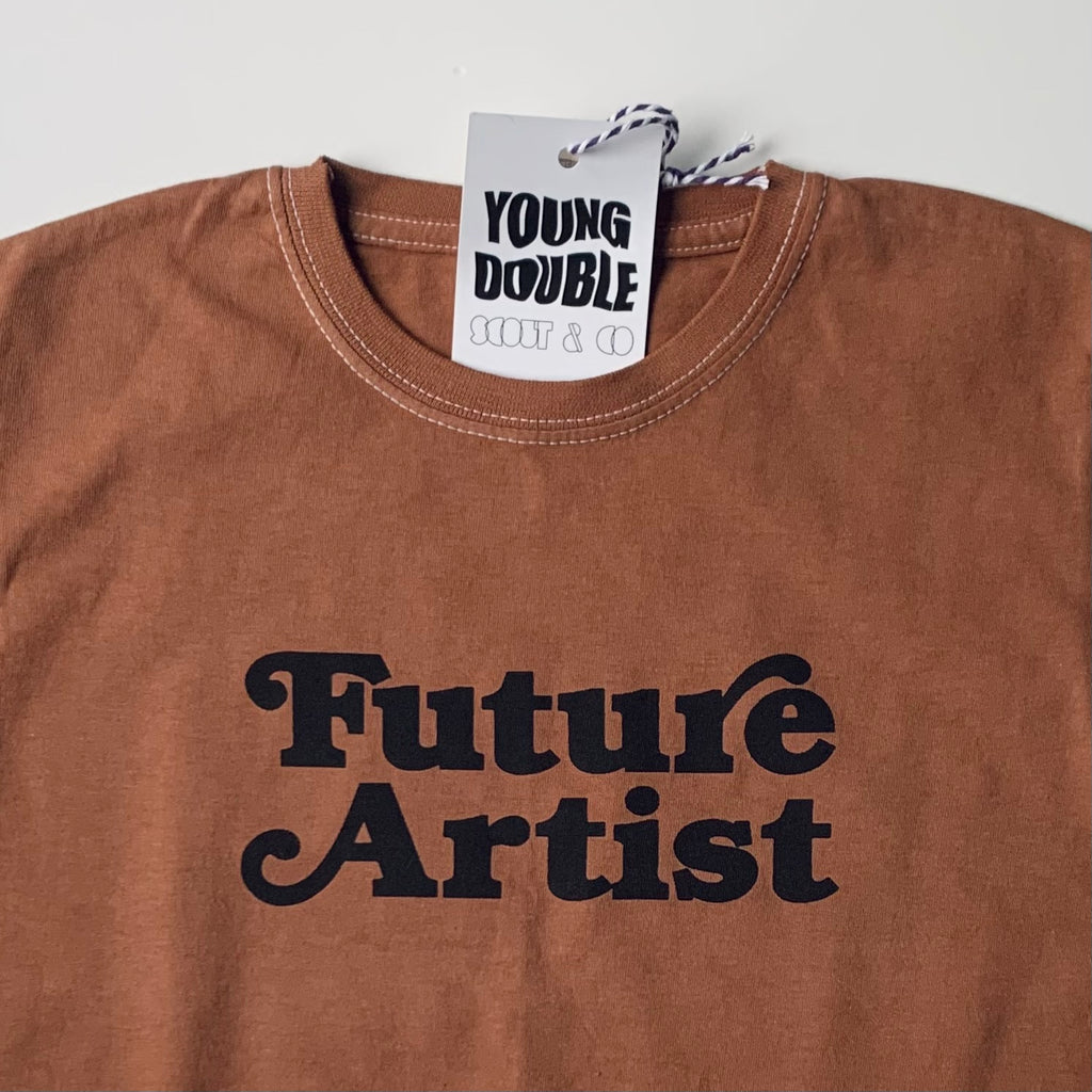 Young Double x Scout & Co exclusive - Future Artist T-shirt - Rust | Scout & Co