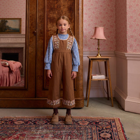 Apolina - Bibi overalls - Chocolate | Scout & Co