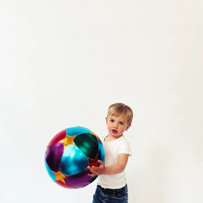 Ratatam! - Multicolour stars fabric play ball - 30cm | Scout & Co