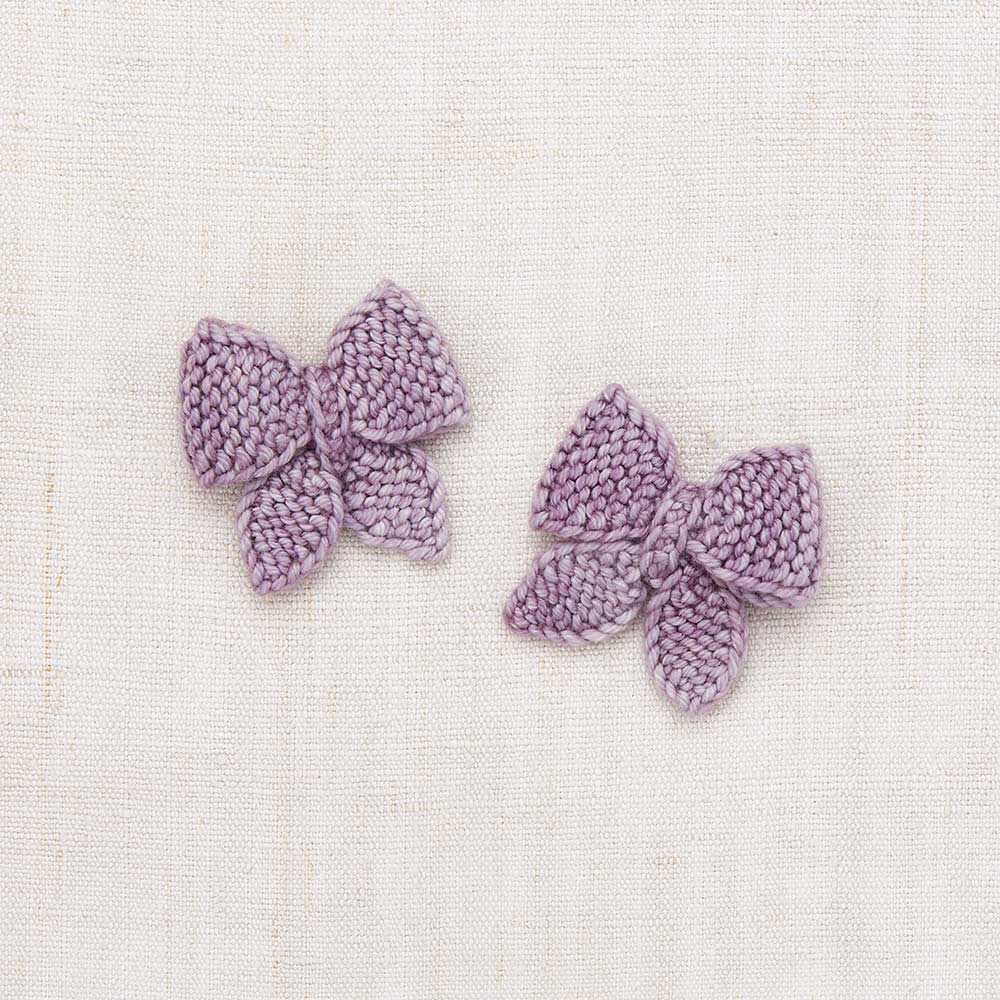 Misha & Puff - Baby Puff Bow hair clips set - Periwinkle | Scout & Co