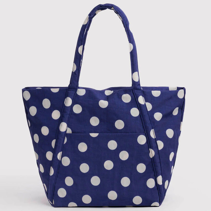 Baggu - Cloud bag - Navy & Cream Polka Dot | Scout & Co
