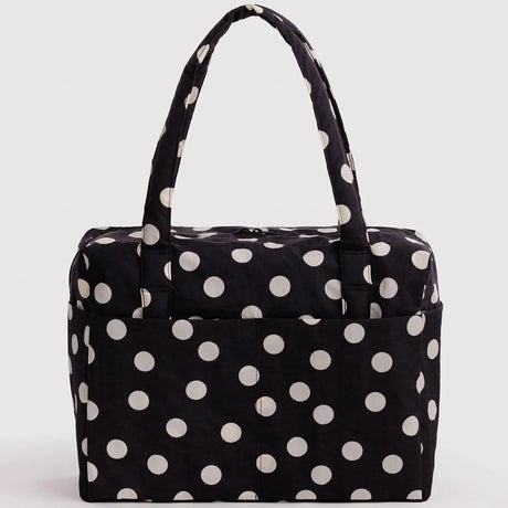 Baggu - Cloud Carry-On bag - Black & Cream Polka Dot | Scout & Co