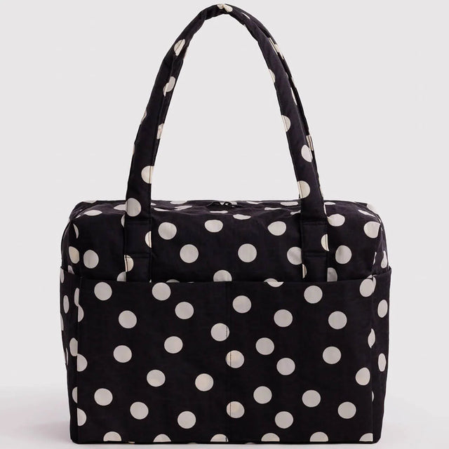 Baggu - Cloud Carry-On bag - Black & Cream Polka Dot | Scout & Co